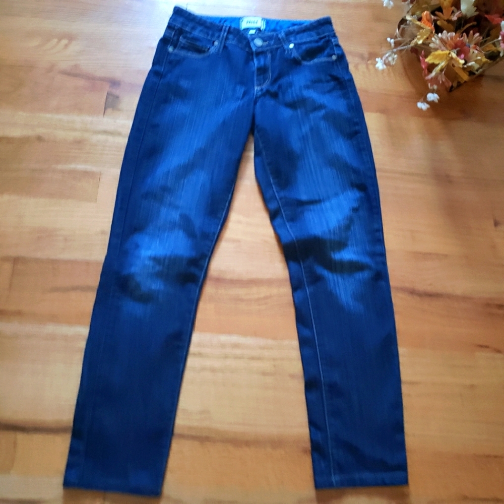 Paige Skyline Skinny Jeans Size 25 Women's Dark Wash pockets stretch